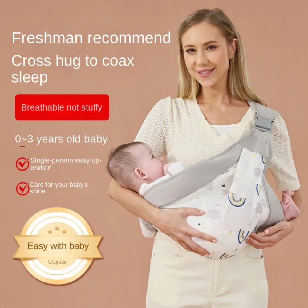 تنفس الطفل التفاف الناقل الرضع الكنغر حقيبة شبكة الرضع حقائب الظهر الوليد الجبهة عقد نوع القابضة الأفقية #5