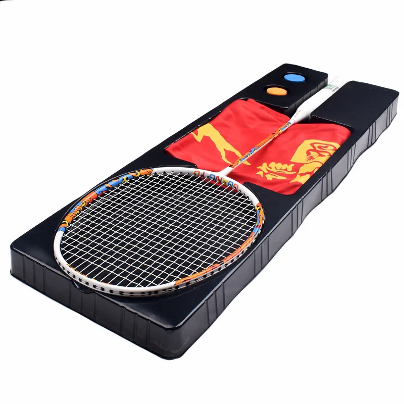 Hot Selling Commemorative Badminton Racket Adult Recreational Sports Training Racket Carbon Fiber Racket Rackets Sporting Goods