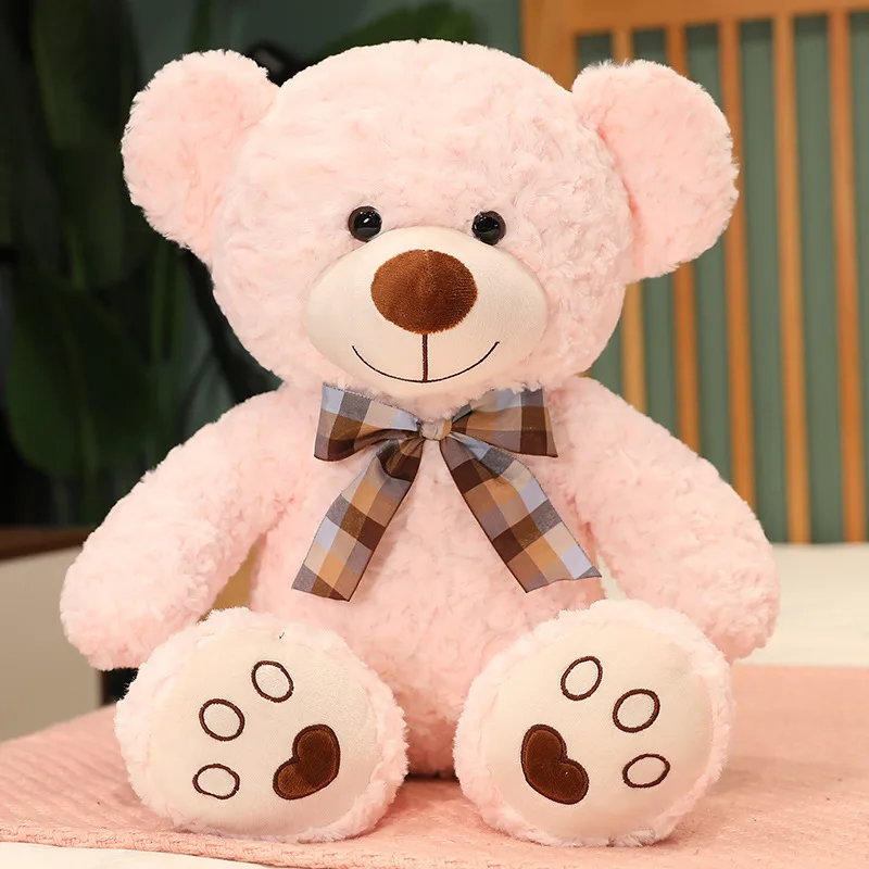 35/50/60CM Nette Klassische Teddybär Plüsch Spielzeug Kawaii Fliege Bär Plushie Kissen Gefüllte Weiche Puppen für Kinder Mädchen Liebhaber Geschenke