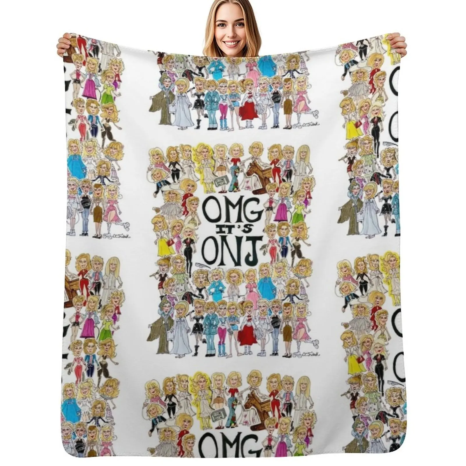 

CC Trubiak's 'OMG It's ONJ' 2.0 Throw Blanket Ultra Plush Cozy Blanket for Napping Sleeping