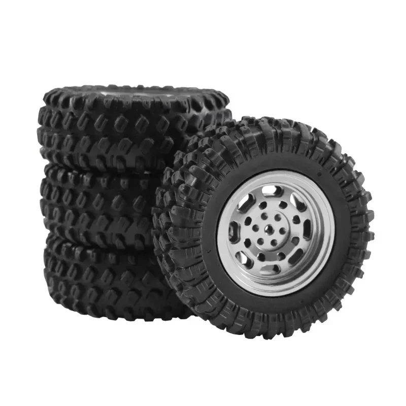 5mm Hex MN99S Rubber RC Wheels for MN98 MN82, WPL C24-1 B36 D12 C64 D74-1 Off Road Car Upgrade, High-Performance RC Tire 71mm