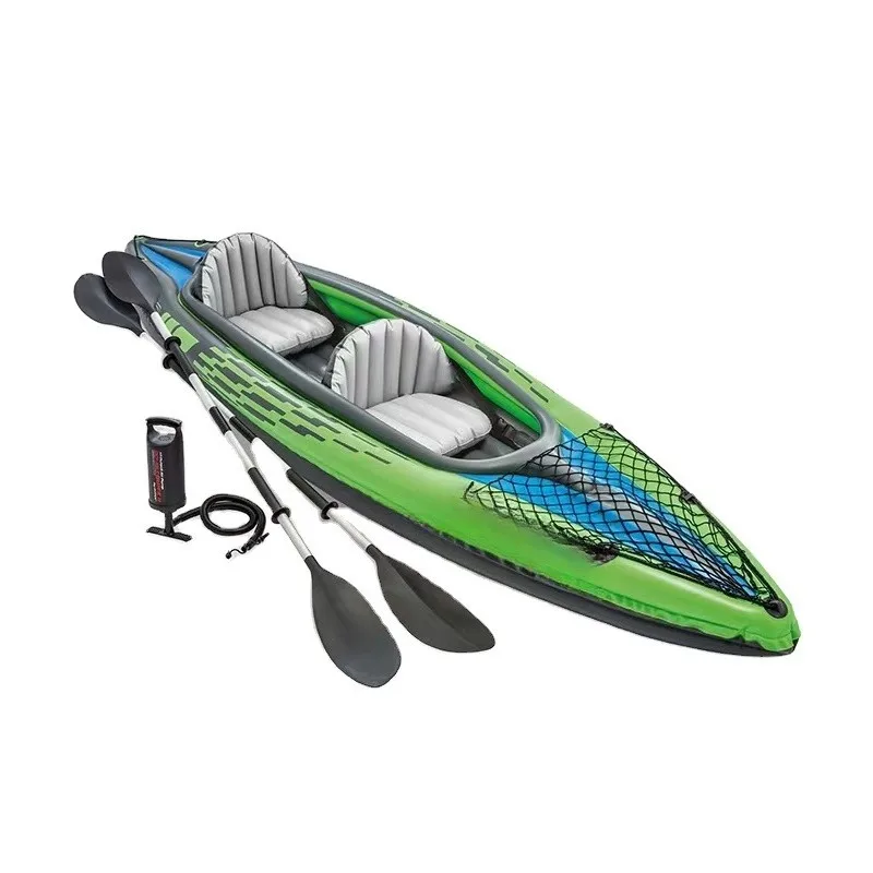 

Two-person inflatable boat Challenger rubber rowing boat rescue durable kayak design