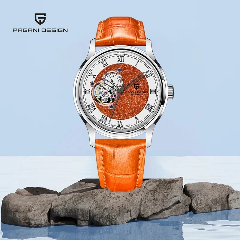 PAGANI DESIGN PD-YS015-41MM Tourbillon Men Automatic Watch NH39 Movement Roman Dial Sapphire Crystal Casual Wristwatch