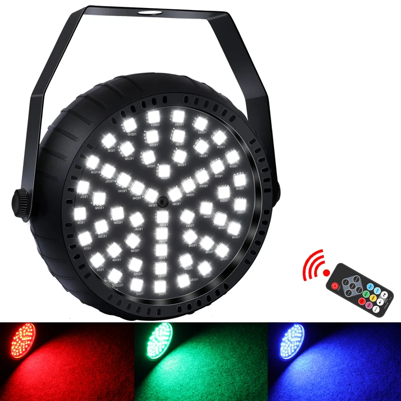 Led Rgb Strobe Lampjes 54 Stks 5050 Led Halloween Party Disco Dj Vakantie Kerst Muziek Club Geluid Geactiveerd Podium Belichting Effect