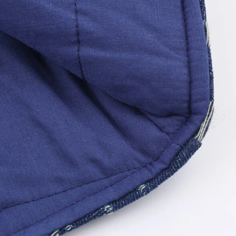 เสื้อแจ็คเก็ตยีนส์สไตล์กิโมโนบุผ้าฝ้าย แฟชั่นลำลอง อุ่นสบายสำหรับฤดูหนาว ทรงหลวม ดูสง่างาม เสื้อคลุมสตรี สตรีทแวร์