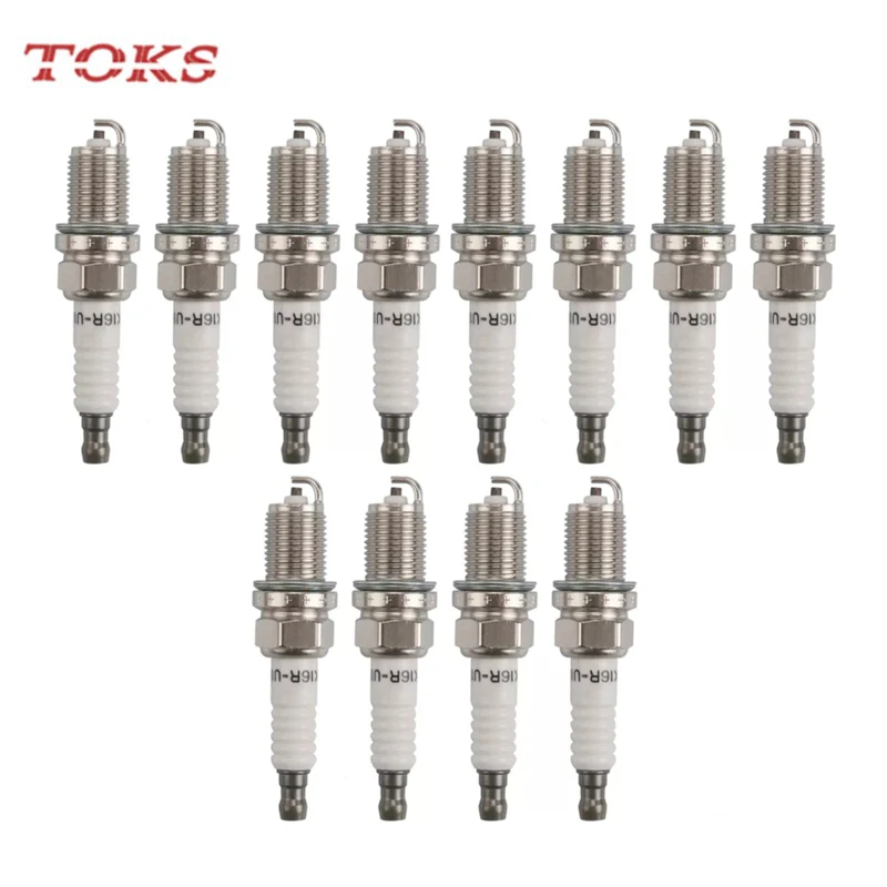 TOKS 12pcs 90919-01164 K16R-U11 Spark Plug Fit For Toyota 4runner Celica MR2 Tacoma 90919 01164 K16R U11 9091901164 K16RU11