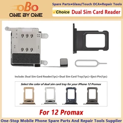 Dual SIM Card Reader Flex Cable For iPhone 12 and 12 Pro Max Double SIM Card Tray Slot Holder Adapter Connector Replacement