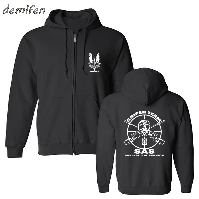 Sweatshirt militaire britannique avec fermeture éclair double face Un vêtement fonctionnel et stylé pour l’usage quotidien et les missions spéciales