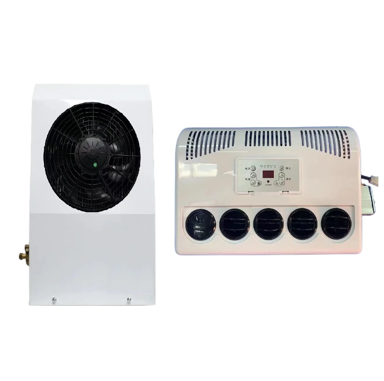 Factory Direct Good Price 12v 24v Split Type Battery Power Air Conditioner New Condition Parking Cooler