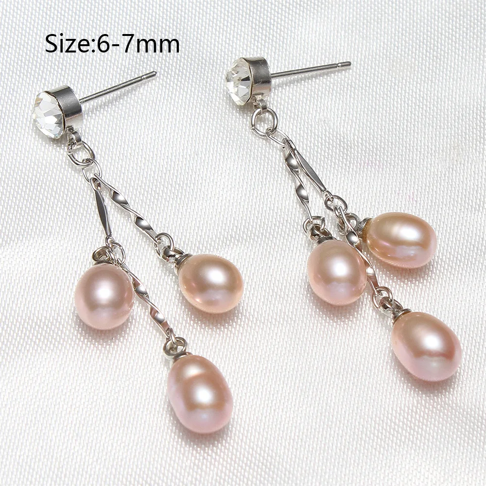 Freshwater Pearl Drop Earring Fashion Jewelry Gift South Sea Shell Party Earing Luxury  Natural Pearls Dangle Earrings For Women