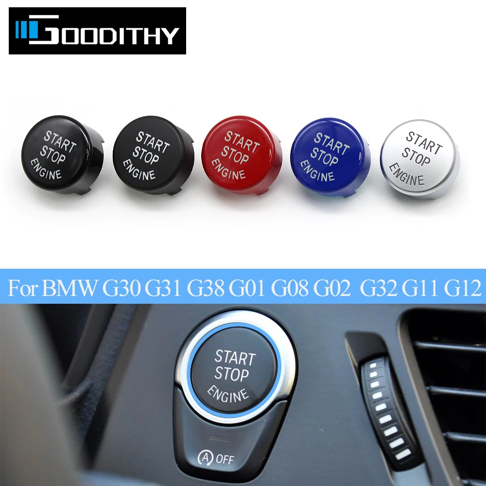 

Engine Ignition Start Stop Switch Button Cover For BMW 1 5 6 7 X3 X4 Series GT F52 G30 G31 G38 F90 G32 G11 G12 G01 G08 F97 G02