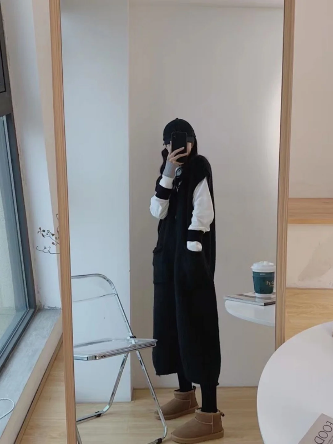 

Плюс Размер Корейский Sle Lazy Vest Трикотажный женский длинный свитер выше колена Dr Свободная талия No Sve H Версия Повседневная одежда