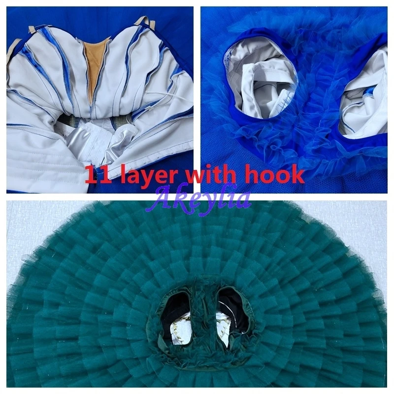 Jina dance Cupid professional ballet tutu Violet classical women performance pancake tutu competition blue purple JN0519