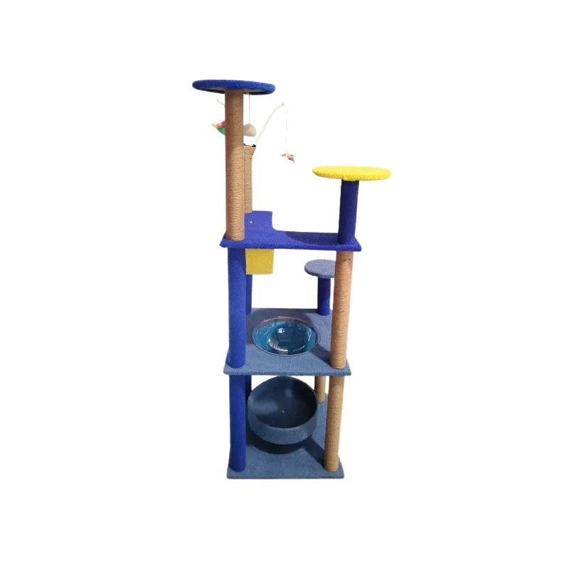 

Cat climbing frame, space capsule sky pillar jumping platform, multi-functional vertical cat nest
