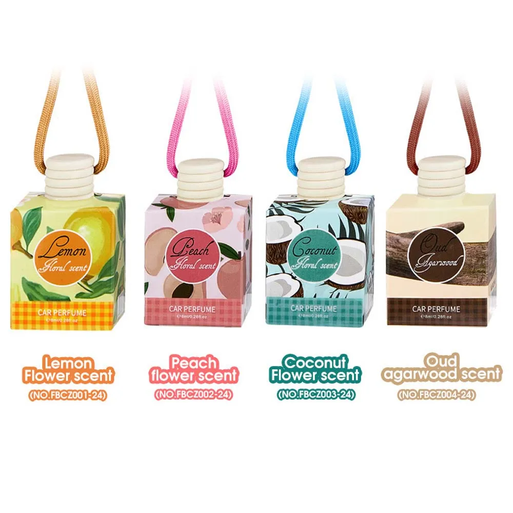 Hanging Car Air Freshener Long Lasting Auto Perfume Light Fragrance Car Aromatherapy Pendant Interior Decor