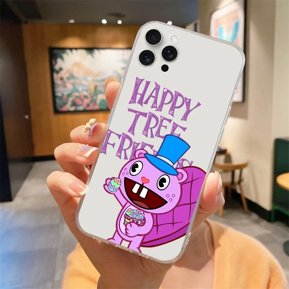 Cartoon H-Happy T-Tree F-Friends Phone Case For Transparent Samsung S21 S22 S23 A12 A31 Note Plus Ultra Shell