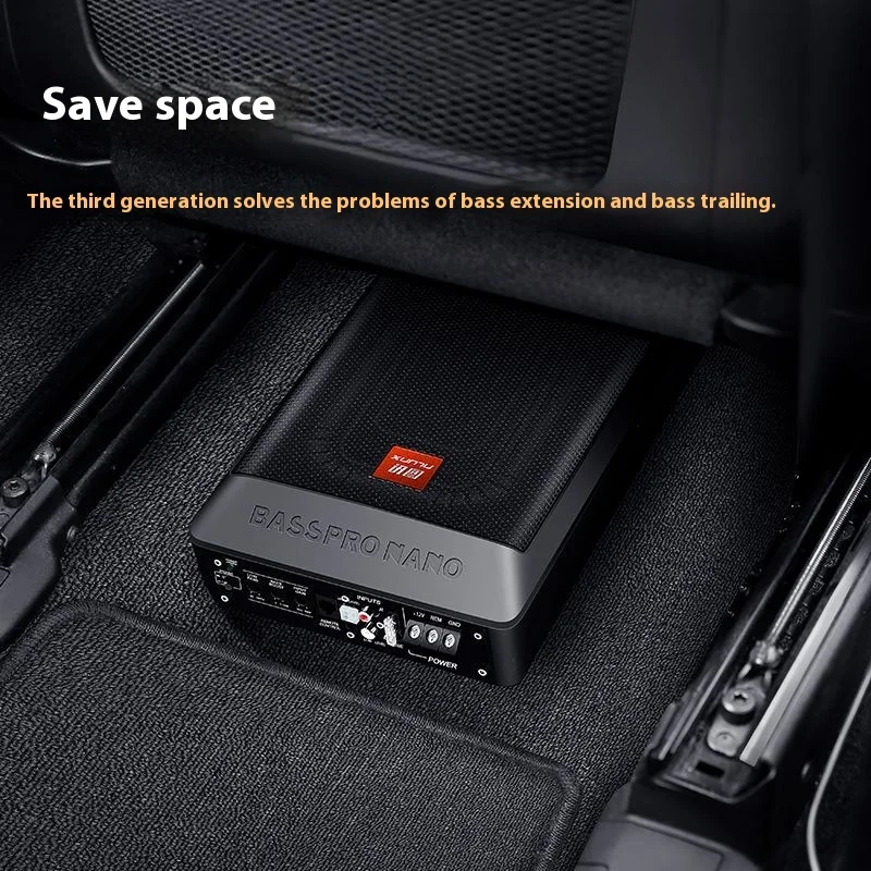Car Audio Car Subwoofer Active Ultra-thin Seat Heavy Bass Sound System Amplified Subwoofer Loud Car Audio System Modify