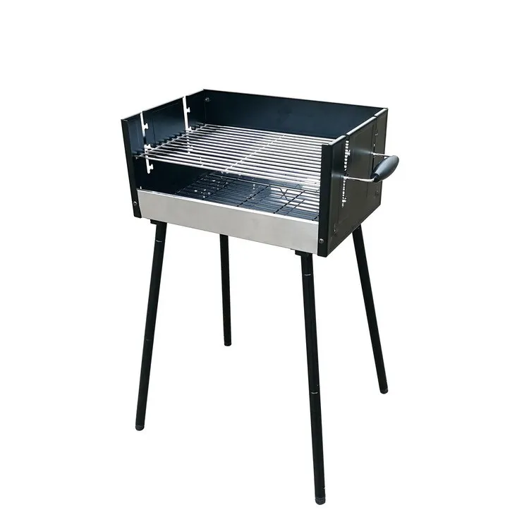 Barbecue grill outdoor portable thickened stainless steel grill charcoal grill bbq camping large