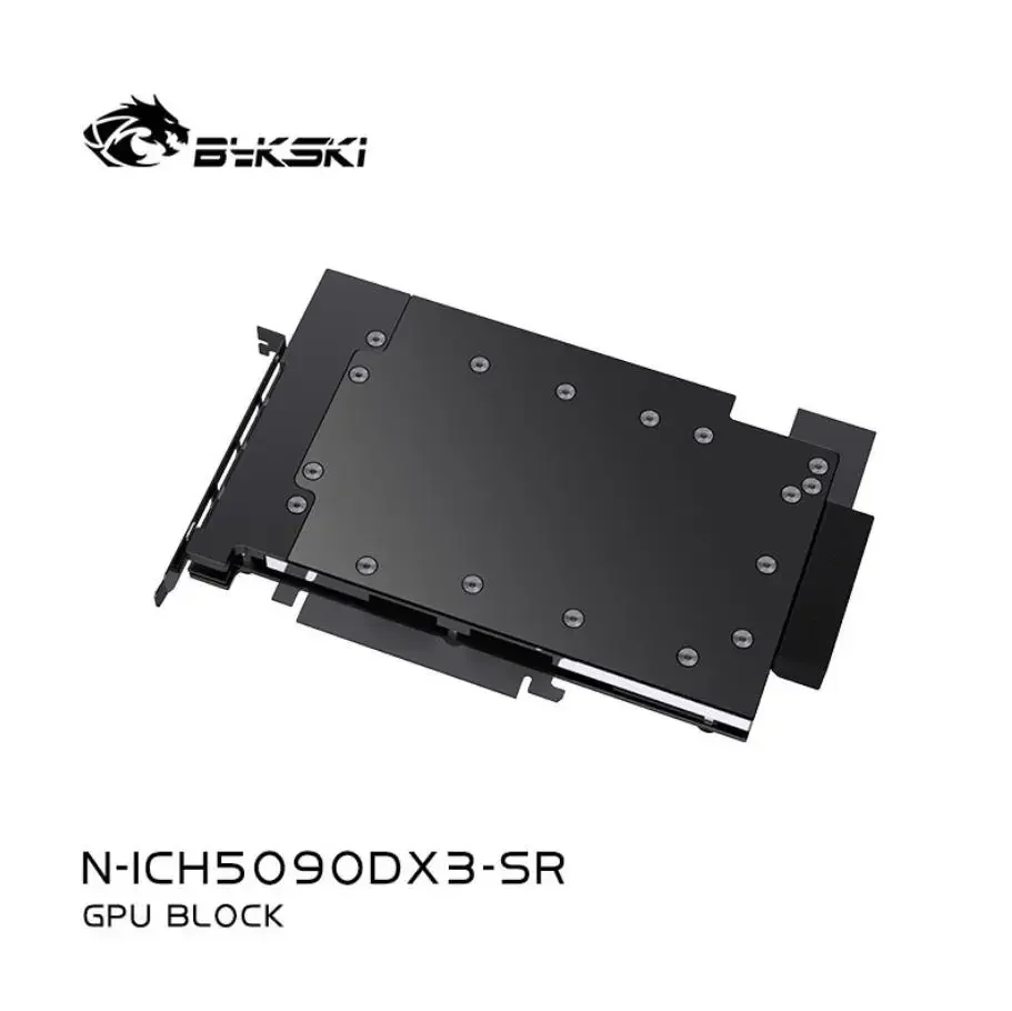 Bykski N-ICH5090DX3-SR / volledig metalen GPU-koelblok voor INNO3D RTX5090 D / ICHILL X3 grafische kaart, computer-koeling, koperen radiator.