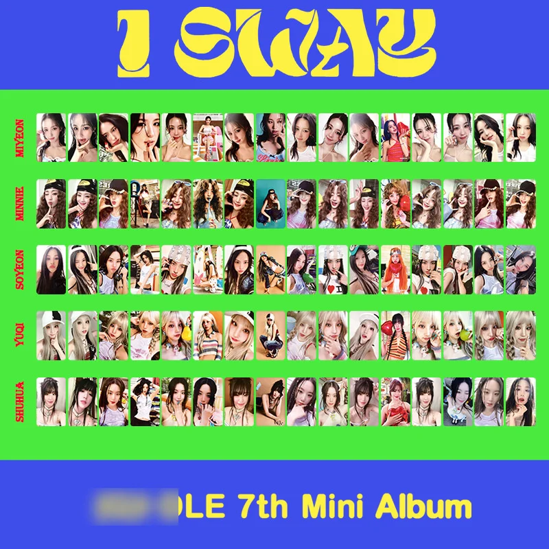 8 pz/set KPOP GIDLE Album I SWAY Solo Small Card LOMO Card MINNIE SHUHUA YUQI Girl Collection Gift (G)I-DLE cartolina Photo Card