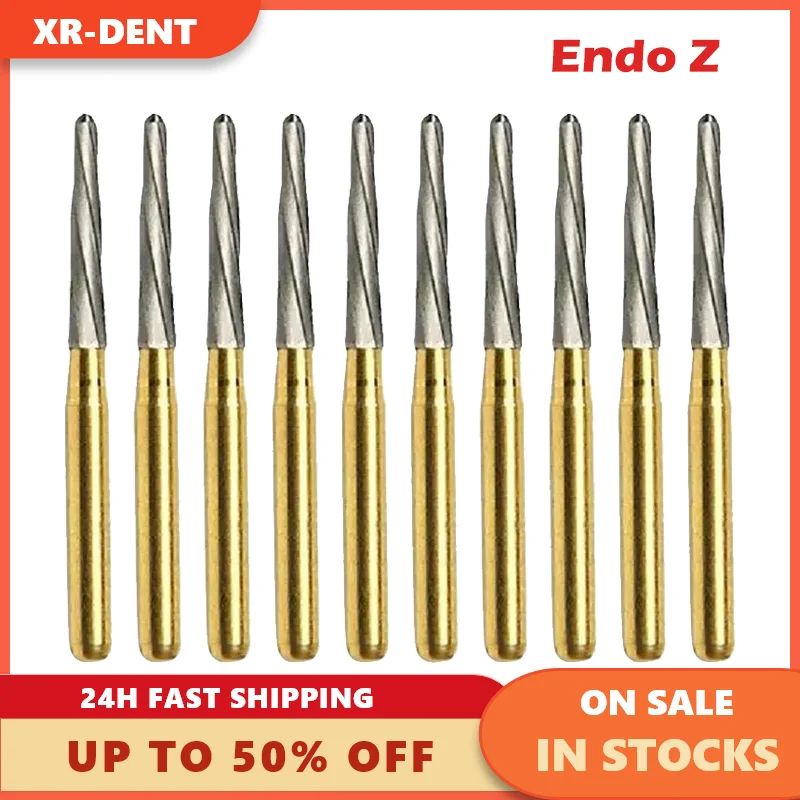 6pcs Dental Endo Z Tungsten Burs Series Dental Carbide Burs Drill Tooth Extraction Burs For High Speed Handpiece Spare Parts