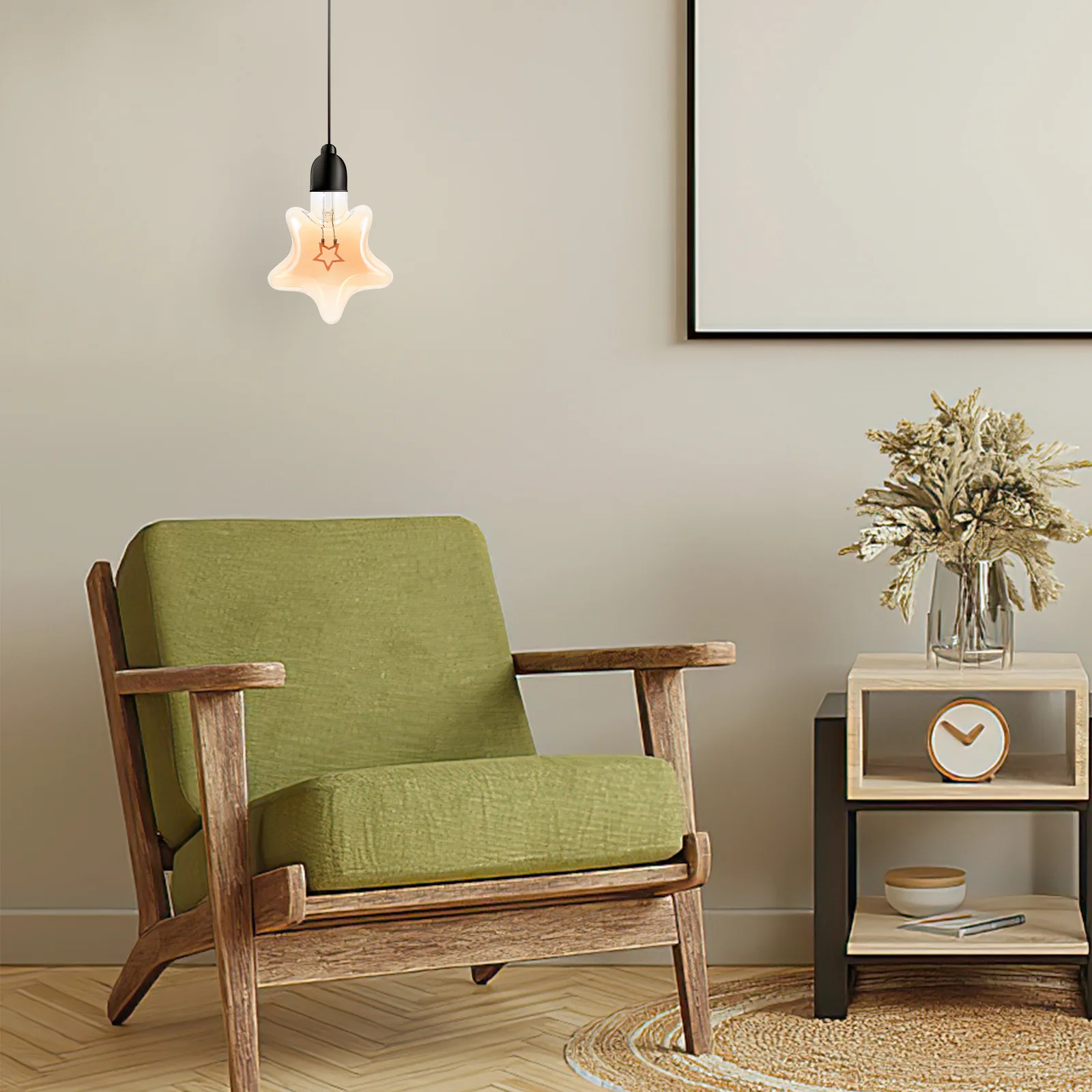 خمر على شكل نجمة LED لمبة الإضاءة الزخرفية جو رومانسي عيد الميلاد في الهواء الطلق مصابيح كهربائية لمبة على شكل نجمة #5