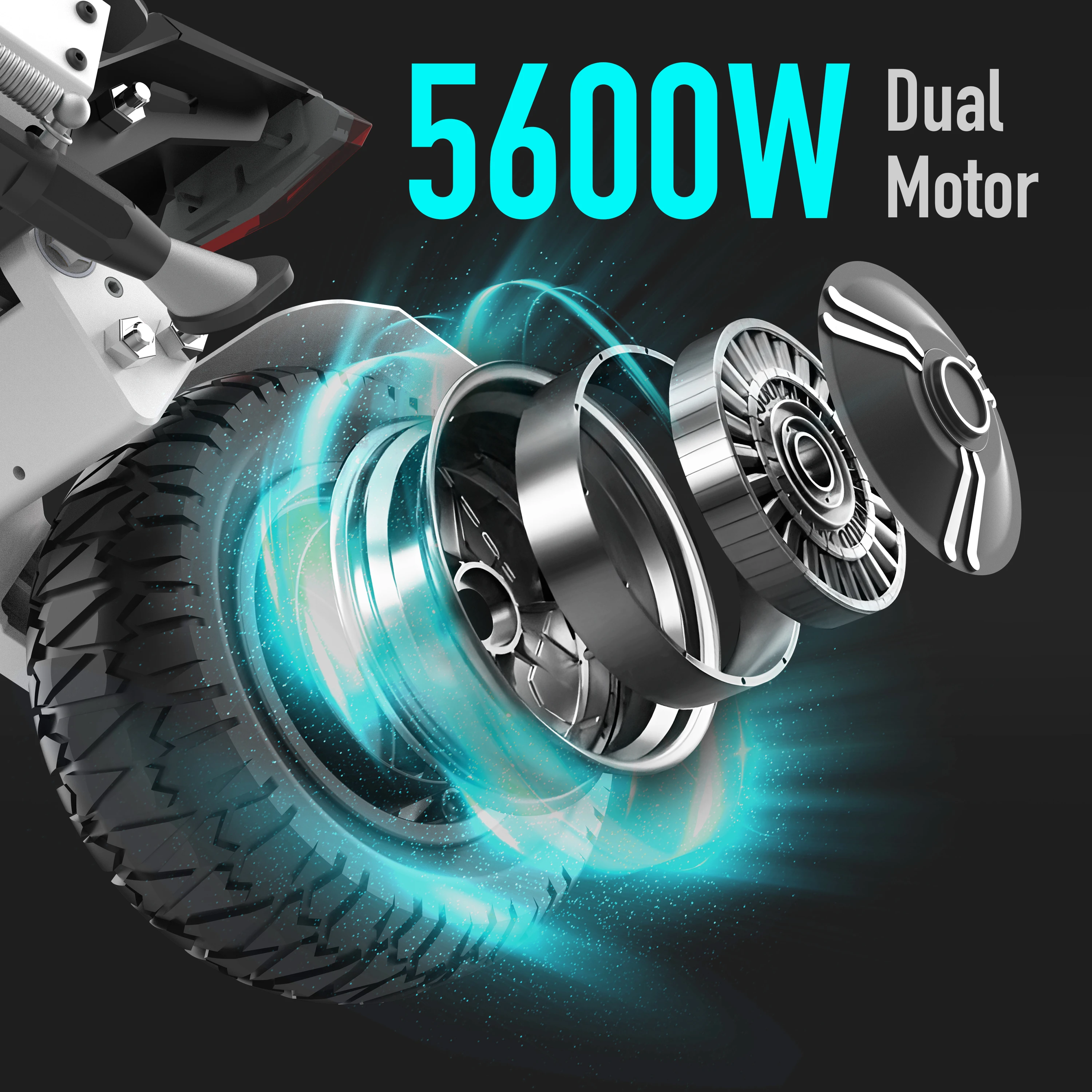 GD83 5600Wピーク電動スクーター デュアルモーター  - 60V 5600W Dual Motor Electric Scooter のレビューと価格