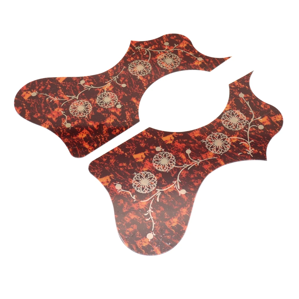 EJ200 Left and Right Hand Folk Acoustic Guitar Protection Pickguard Anti-scratch Plate With Gold Flower pattern