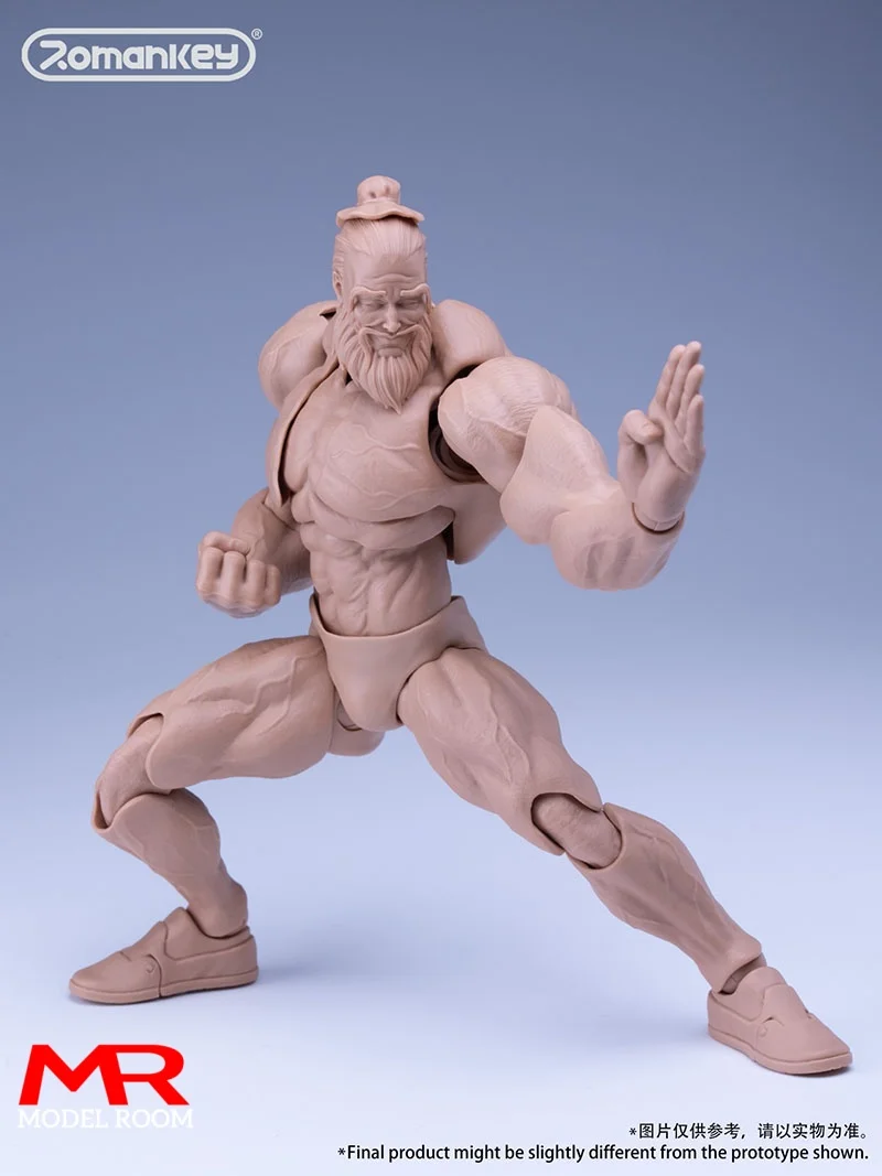 Romankey UMS003 1/12 Big Guy Super Flexibler Gelenkkörper 18 cm Starker Muskel Männlicher Soldat Actionfigur Körperpuppen zum Sammeln