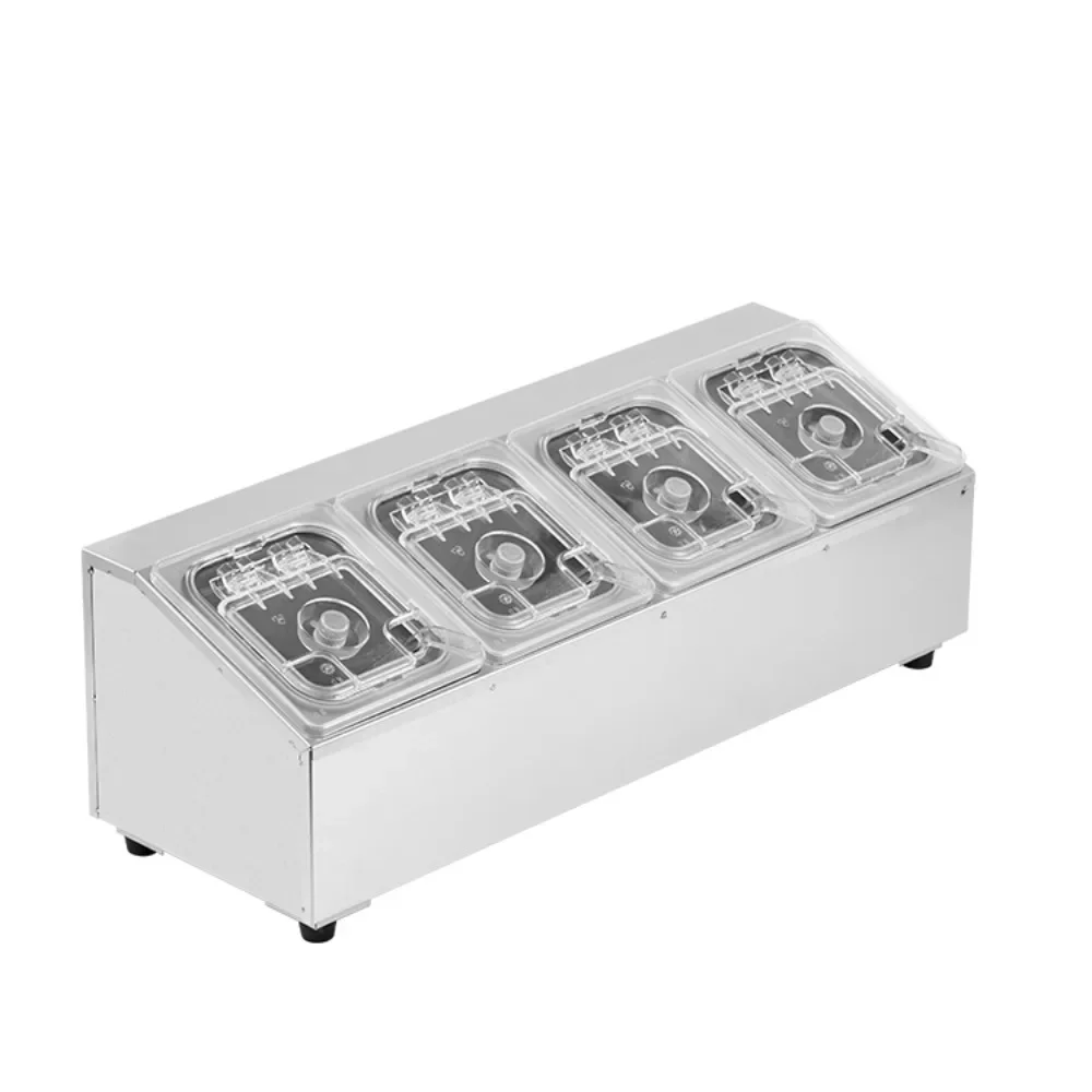 

Kitchen Supplies Fruit Salad Preparation Station Seasoning Boxes Herbs and Dressing Dispensers Restaurant Supplies