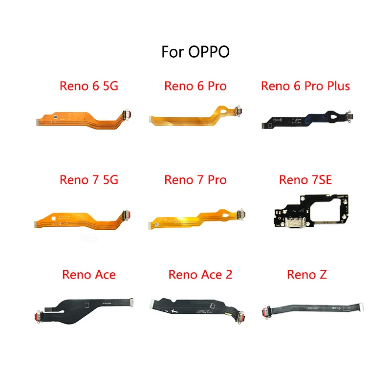 

USB Charge Dock Port Socket Jack Connector Flex Cable For OPPO Reno 6 Pro Plus 7 5G 7SE Ace 2 Z 10X ZOOM Charging Board Module