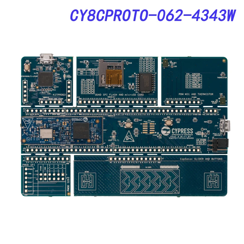 

CY8CPROTO-062-4343W ARM PSoC6 WiFi- BT ультра-маломощный комплект