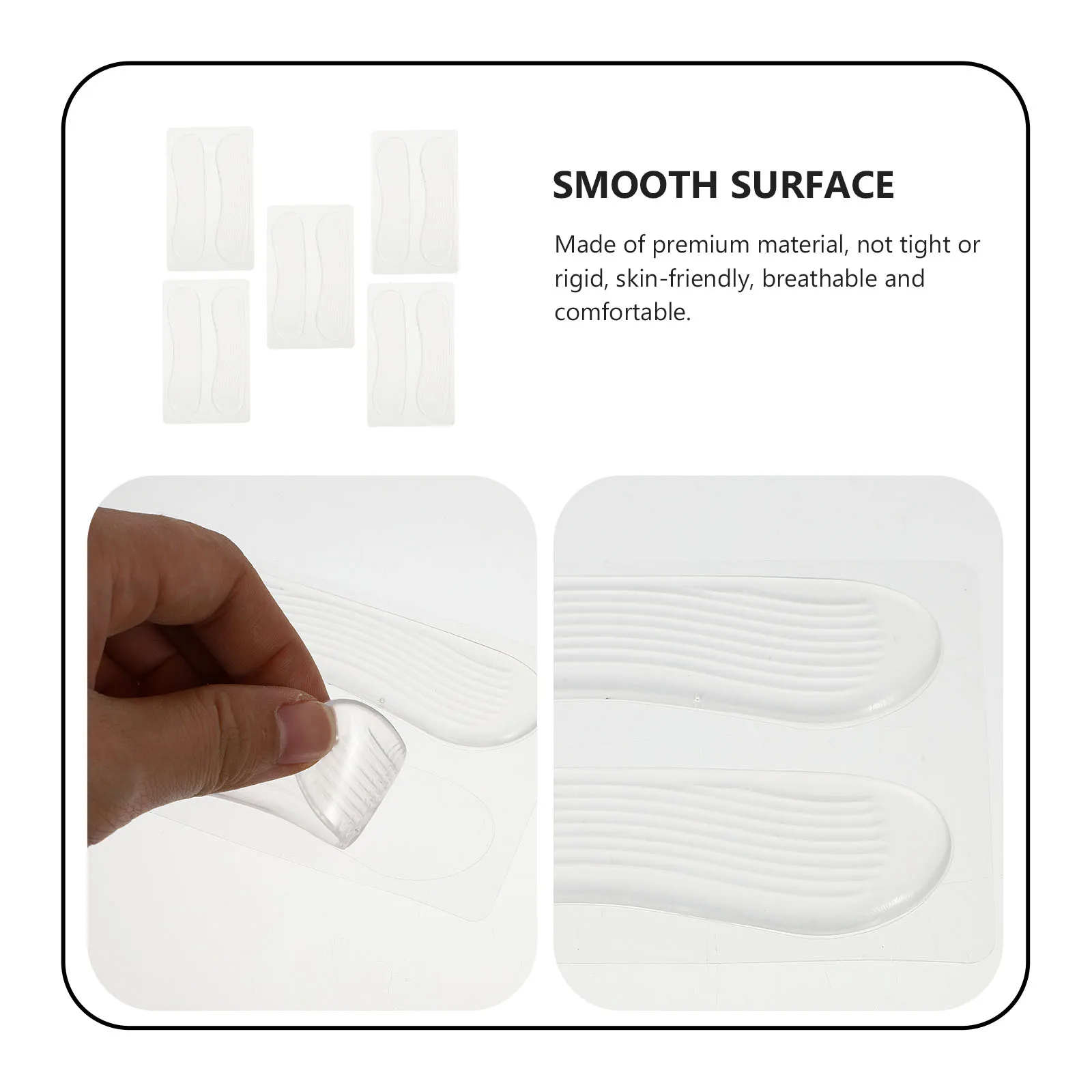 

10pcs Anti-wear Heel Stickers Sole Cushions Adhesive Tape Reusable Comfortable Breathable Premium Material For