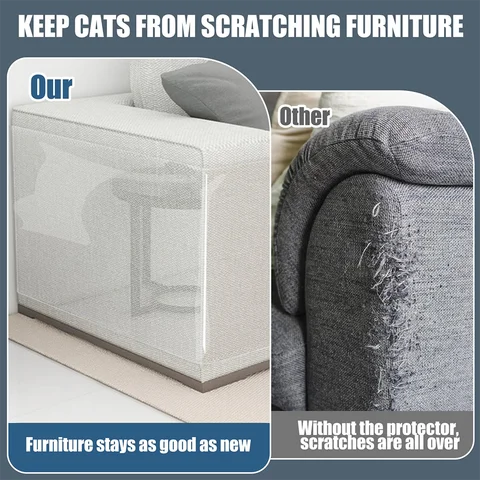 1 rotolo di nastro protettivo antigraffio per mobili, nastro autoadesivo in PVC trasparente, cuscinetti protettivi per divano, adesivi per divano