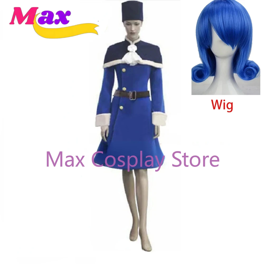 Max Anime Juvia Loxar Cosplay Costume Wig Halloween Clothing Uniform Suits YW