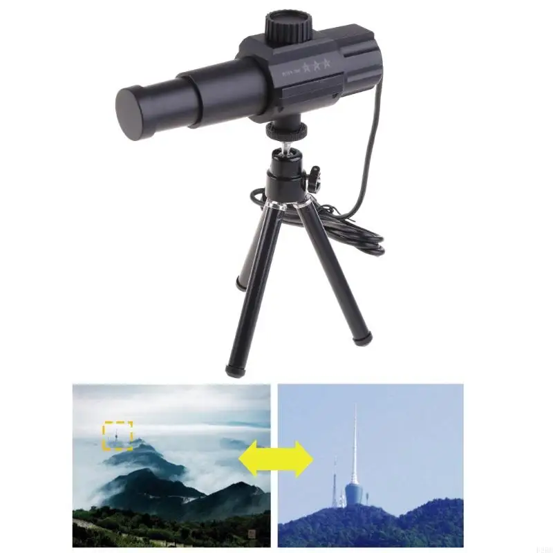 F26C Portable USB Digital 2.0MP 70X Zooming Motion Detection Monocular with Tripod for Photography