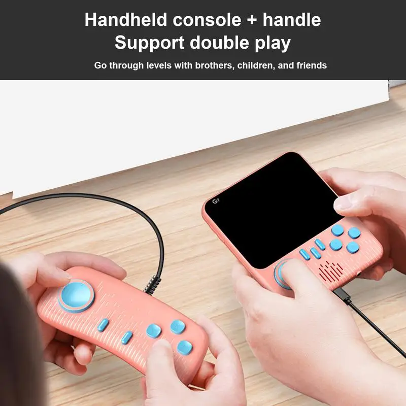Pocket Game Machine Macaroon Design Game Console Fun Plug & Play Video Games Compact Pocket Game Portable Entertainment