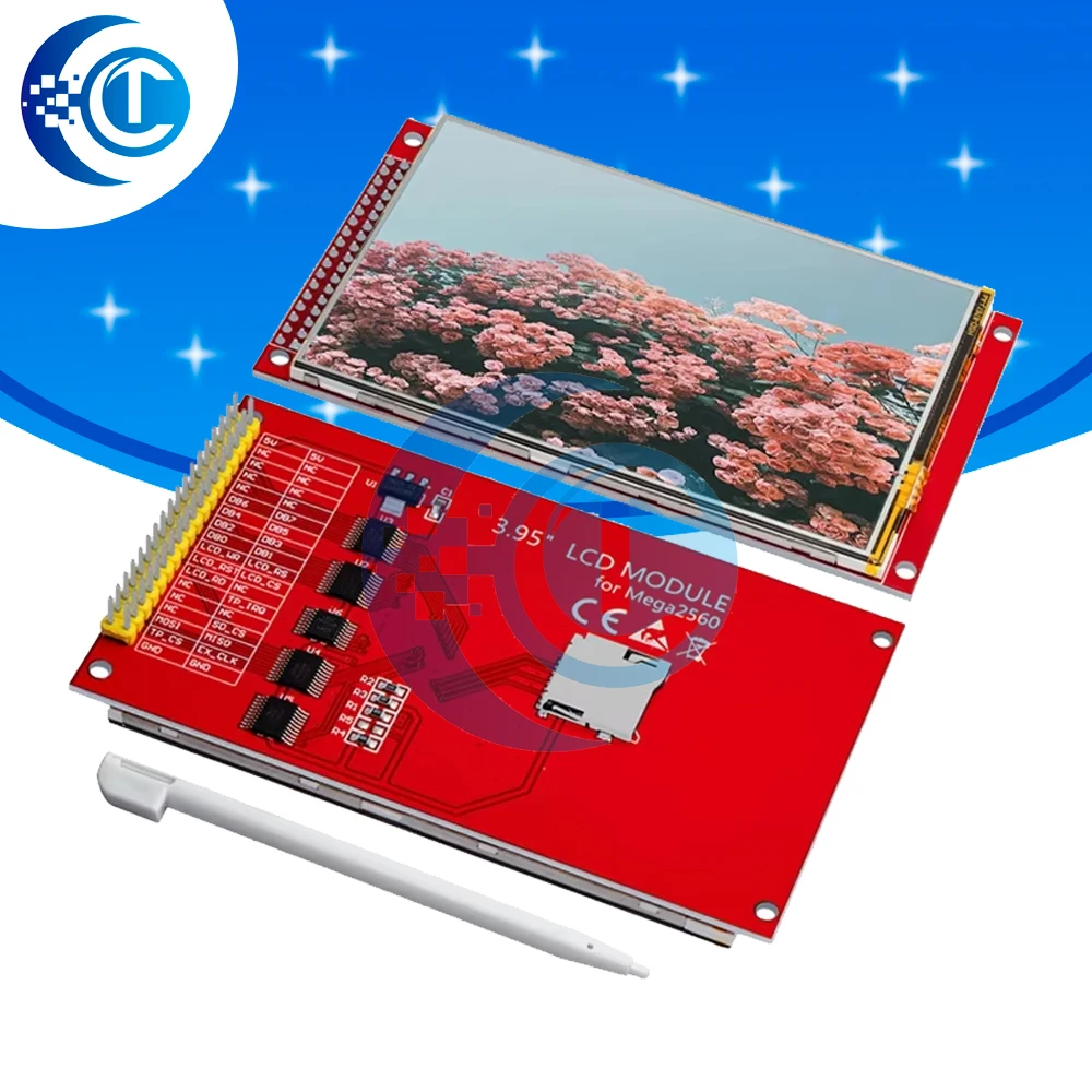 Модуль цветного ЖК-дисплея ILI9488 3,95 дюйма/4,0 дюйма: сенсорный экран 320 × 480 с 8-битным интерфейсом, совместимый с Arduino forUNO/Mega256 Модуль цветного ЖК-дисплея ILI9488 3,95 дюйма/4,0 дюйма: сенсорный экран 320 × 480 с 8-битным интерфейсом, совместимый с Arduino forUNO/Mega256