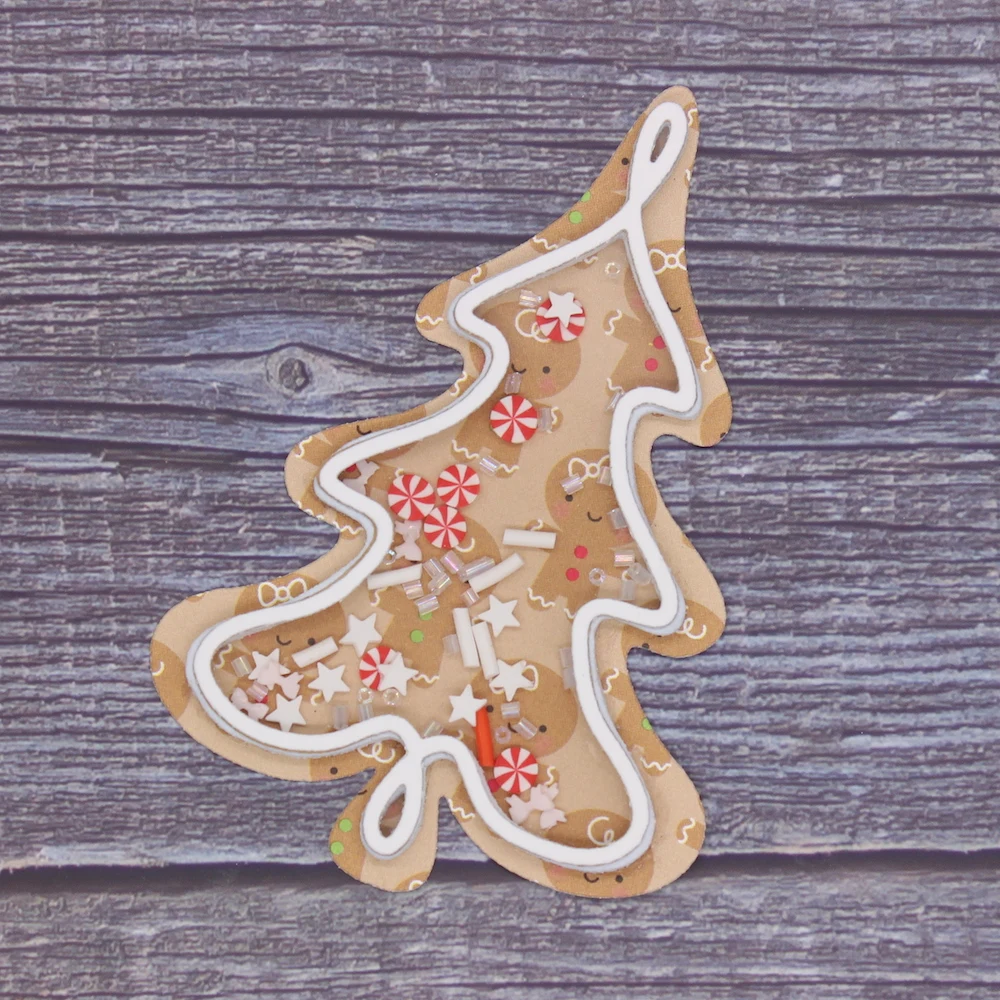 KSCRAFT Christmas Tree Cookie Shaker Metal Cutting Dies Stencils for DIY Scrapbooking Decorative Embossing DIY Paper Cards