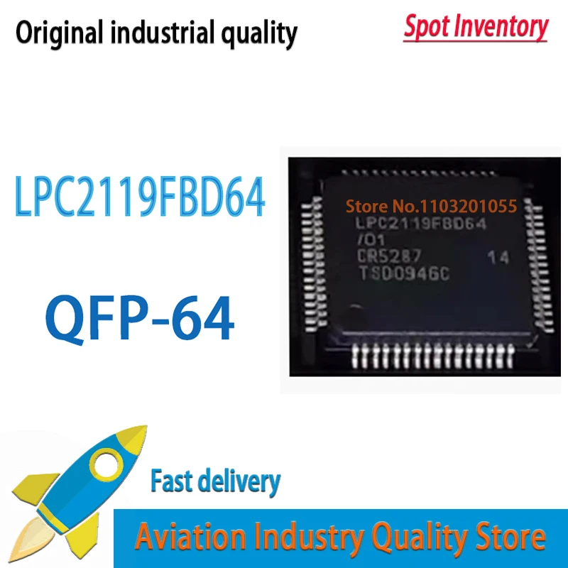 1pcs/lot LPC2119FBD64 01   lpc2119 lpc2119fbd64/01 qfp-64 Brand new in stock