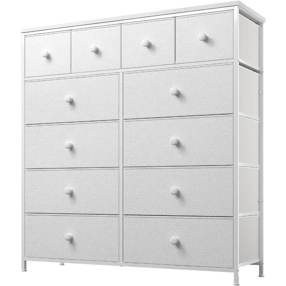 

Dresser,White Dresser for Bedroom with 12 Drawers,Tall Dressers for Bedroom,White Dressers & Chest of Drawers for Bedroom