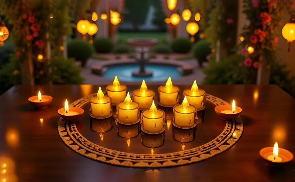 Flickering LED candles