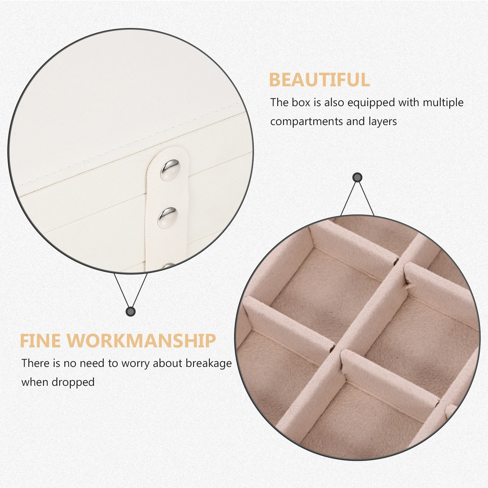 

Multi-Layer Jewelry Storage Box Large Capacity Organizer Case Display Stand Travel Portable Earring Ring Necklace Holder