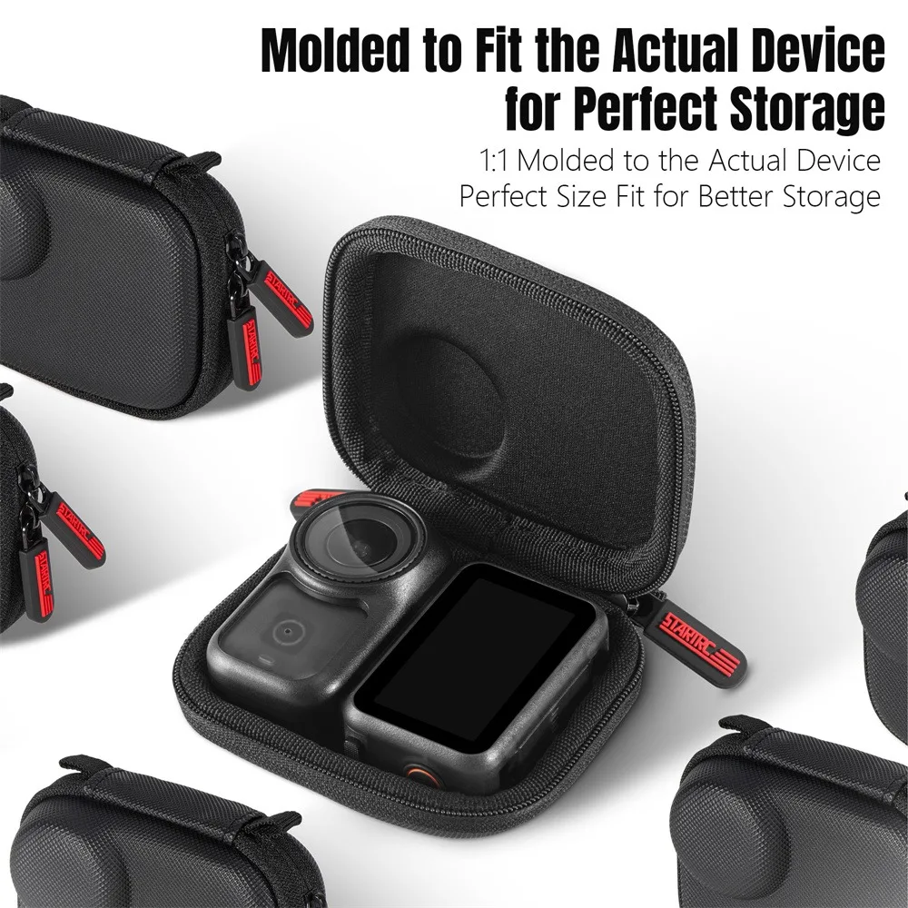 حقيبة تخزين الكاميرا لـ DJI OSMO NANO PU جلد الإبهام كاميرا حقيبة للتخزين المحمولة المضادة للسقوط حقيبة سفر ملحقات الكاميرا