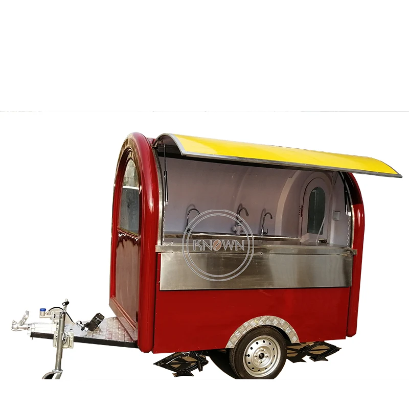 

220cm length red and yellow or you can customize the color food cart/food trailer