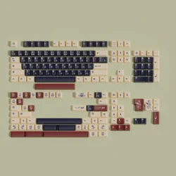 English Japanese Ronin Keycaps Cherry Profile PBT Dye Sublimation Keycap For MX Switch Mechanical Keyboard Split Spacebar