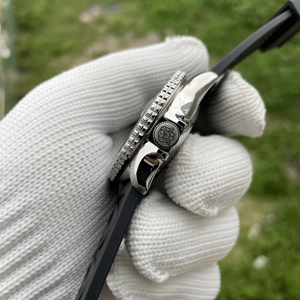 STEELDIVE Orologio automatico da uomo 42MM GMT Sport Orologio da polso meccanico Diver 20ATM Impermeabile Lunetta in ceramica luminosa NH34 Zaffiro