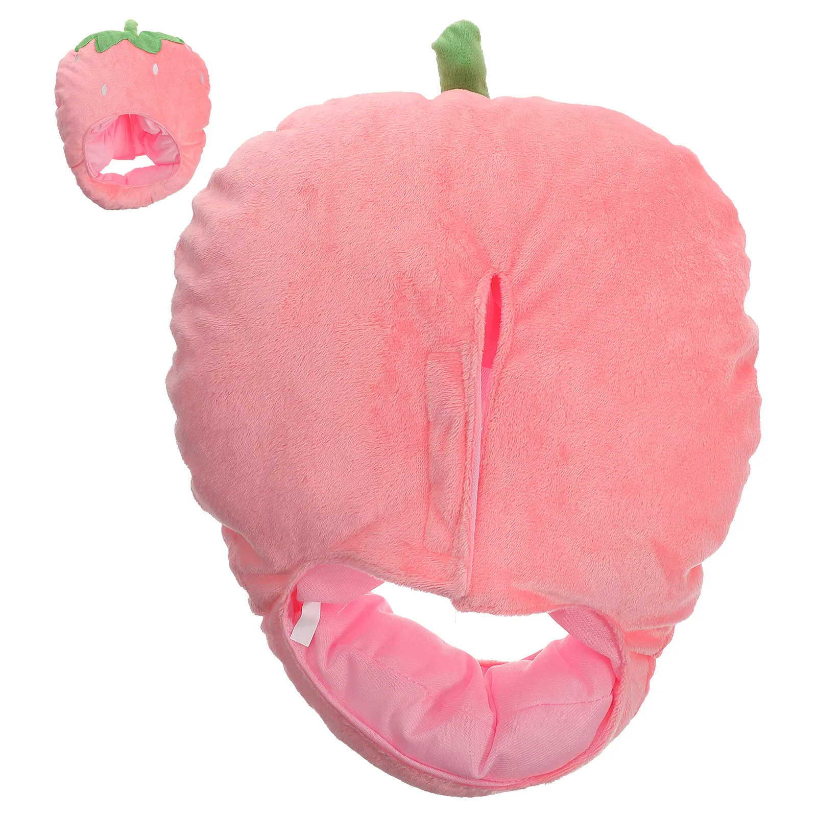 Easy Cosplay Prop - Kapelusz Truskawka Miękki Pluszowy Kapelusz Owocowy