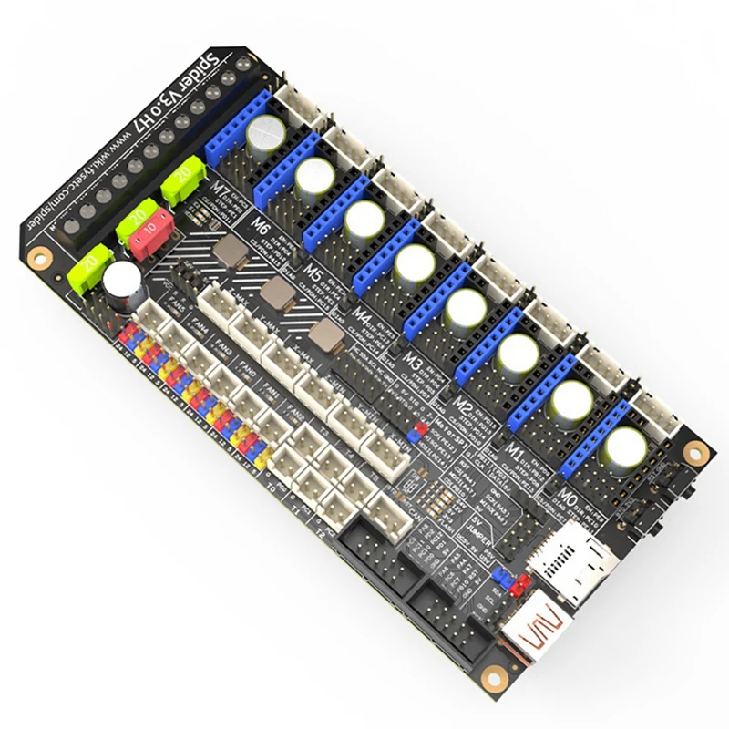 Spider V3.0 H7 32-битная материнская плата привода 24 В/48 В дополнительная плата питания 8-осевой привод TMC5160T TMC2209 для Voron