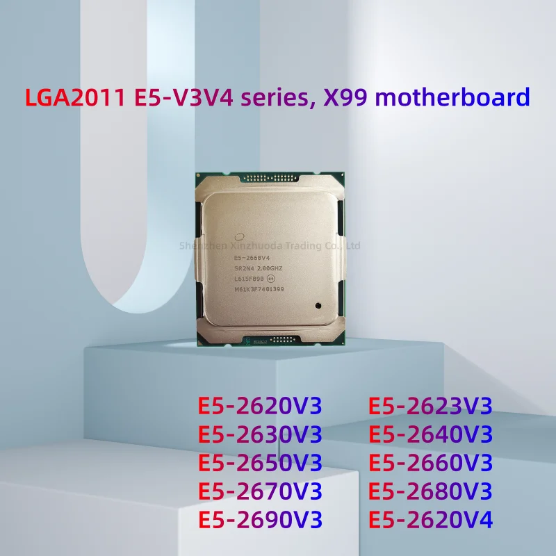 1 Piece LGA2011 E5-V3V4 Series, X99 Motherboard E5 2620V3 2623 2630 2640 2650 2660 2670 2680 2690V3 2011-V4
